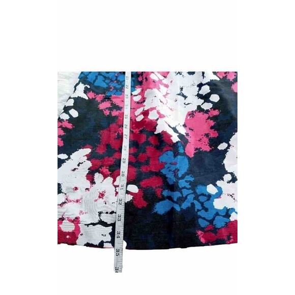 KENSIE Women’s Size 4 One Shoulder Floral Shift Dress Multi Color Pink Blue - Picture 4 of 6